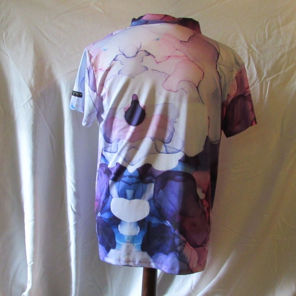 NWOT Yatta Women's Purplicious Golf Shirt Size XXL V-Neck Poly/Spandex Blend - Picture 4 of 8